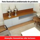 Rack Praga Univ 180 Cm Laca Cinza Claro Off White Brilhante C