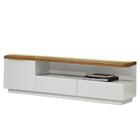 Rack Praga Univ 180 Cm Laca Cinza Claro Off White Brilhante C