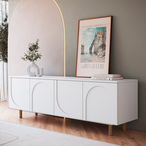 Rack Prateleiras Ajustáveis 180cm X 60cm X 45cm Capela Branco