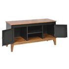 Rack Preto E Amendoa Com 02 Portas