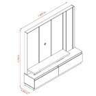 Rack Ragnarok Calacatta Off White Tv 75" Bnn Decor