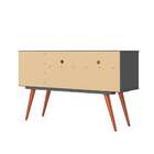 Rack Retrô 1 Pt Grafite E Rosê