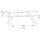 Rack Retrô 55 - Olivar - Rustik Carvalho