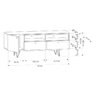 Rack Retrô Alasca Branco 162 Cm