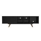 Rack Retrô Bochum Preto 180 Cm