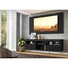 Rack Retrô Com Painel E Suporte Para Tv Até 65" Multimóveis F