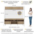 Rack Retrô Com Painel E Suporte Tv 65" Madri Multimóveis V3374