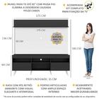 Rack Retrô Com Painel E Suporte Tv 65" Madri Multimóveis V3374