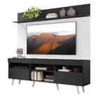 Rack Retrô Com Painel E Suporte Tv 65" Madri Multimóveis V3374