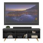 Rack Retrô Com Painel E Suporte Tv 75" Web Multimóveis Mp1047