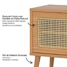 Rack Retrô Com Painel Para Tv 55 Polegadas Ripado Com Led 100