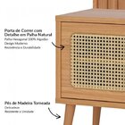 Rack Retrô Com Painel Para Tv 75 Polegadas Ripado 100% Mdf Po