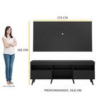 Rack Retrô Com Painel Para Tv Até 65" Multimóveis Flórida Fg3