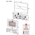 Rack Retrô Com Painel Tv 75" Web Multimóveis V1046
