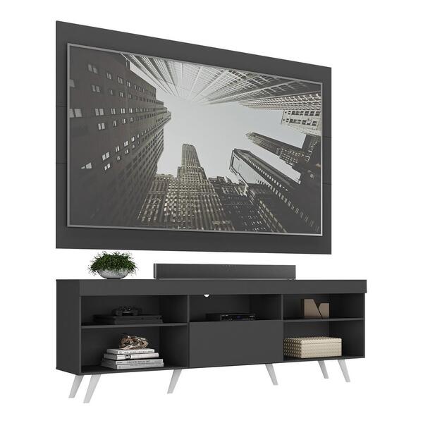 Rack Retrô Com Painel Tv 75" Web Multimóveis V1046
