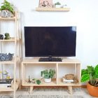 Rack Retro De Madeira Balneário - Natural