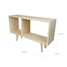 Rack Retro De Madeira Balneário - Natural