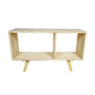 Rack Retro De Madeira Balneário - Natural