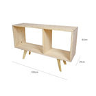 Rack Retro De Madeira Balneário - Natural