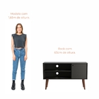 Rack Retrô De Sala Para Tv Até 42 Polegadas Sicília 1 Porta