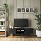 Rack Retrô Dresden Preto 162 Cm