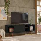 Rack Retrô Goslar Fosco Preto 162 Cm