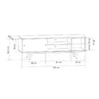 Rack Retrô Goslar Grafite 162 Cm