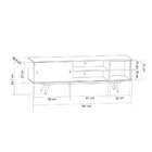 Rack Retrô Goslar Off White 162 Cm