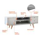 Rack Retrô Kassel Branco 160 Cm