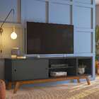 Rack Retrô Malibu Preto 162 Cm