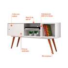 Rack Retrô Monschau Branco 140 Cm