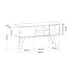 Rack Retrô Monschau Branco 140 Cm