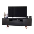 Rack Retrô Nantes Preto 162 Cm