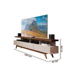 Rack Retro Off White Freijo Vivare Wood 1,80 Germai Móveis