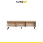 Rack Retrô Para Sala De Tv Até 60 Pol Com Pés Palito 180 Cm V