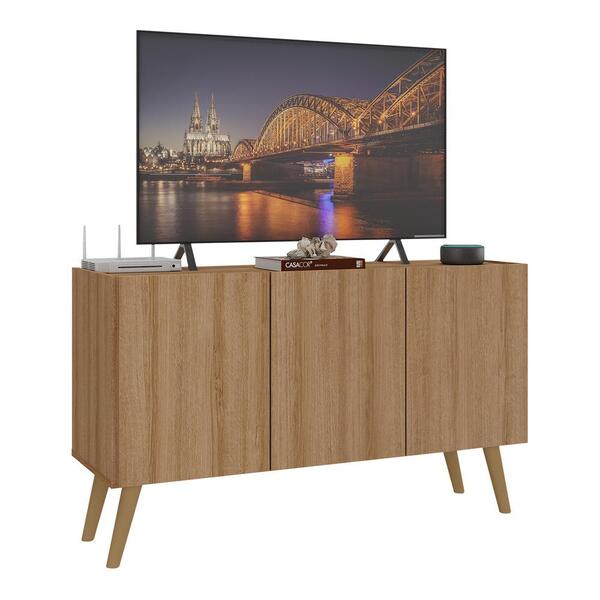 Rack Retrô Para Tv Até 32 Polegadas Com 3 Portas Multimóveis