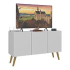 Rack Retrô Para Tv Até 32 Polegadas Com 3 Portas Multimóveis