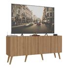 Rack Retrô Para Tv Até 50 Polegadas Com 4 Portas Multimóveis