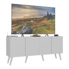 Rack Retrô Para Tv Até 50 Polegadas Com 4 Portas Multimóveis