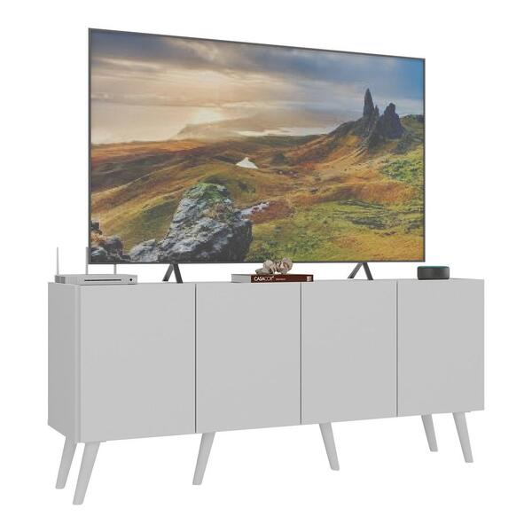 Rack Retrô Para Tv Até 50 Polegadas Com 4 Portas Multimóveis