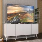 Rack Retrô Para Tv Até 50 Polegadas Com 4 Portas Multimóveis