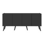 Rack Retrô Para Tv Até 50 Polegadas Com 4 Portas Multimóveis