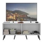 Rack Retrô Para Tv Até 50 Polegadas Com 4 Portas Multimóveis