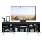 Rack Retrô Para Tv Até 65" Multimóveis Paris Fg3327 Com 2 Por