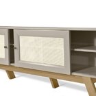 Rack Retrô Para Tv Até 70 Polegadas 2 Portas Correr Ema Ratta