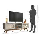 Rack Retrô Para Tv Até 70 Polegadas 2 Portas Correr Ema Ratta