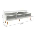 Rack Retrô Paris Branco 150 Cm