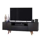 Rack Retrô Paris Preto 162 Cm