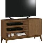 Rack Retrô Pés Madeira 01 Porta Lateral Vinci Nature