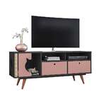 Rack Retrô Pet Angora Grafite E Rose 136 Cm